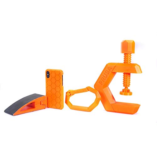 Prusment Prusa Orange, Filamento PETG 1,75 mm 1kg Spool, tolerância ao diâmetro +/- 0,02mm