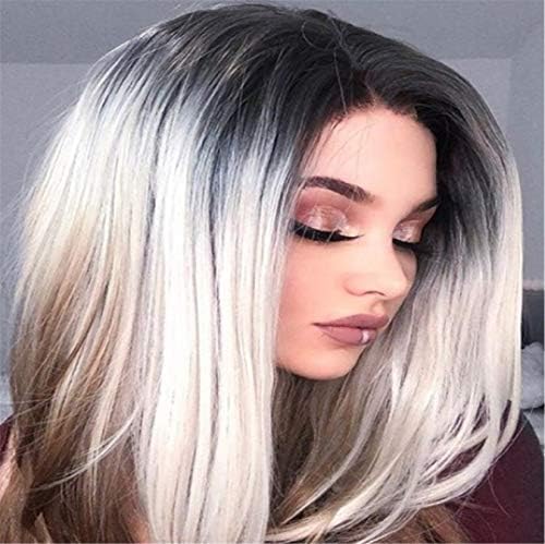 Andongnywell Multicolor Lace Front Wigs Human Human Human for Black Woman Density Hair Wig Hair Hairient