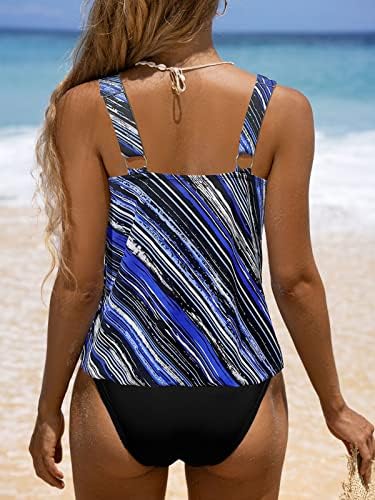 Tankini de Bikinx Tankini para mulheres PLUS TAMANHA TAMUSMA DO TABELA DO TABILHO DE TAPOS DE BAIO