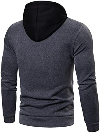 Maiyifu-gj Men casual Casual Slim Fit Hoodies novidade de retalhos de retalhos capuz de capuz leve