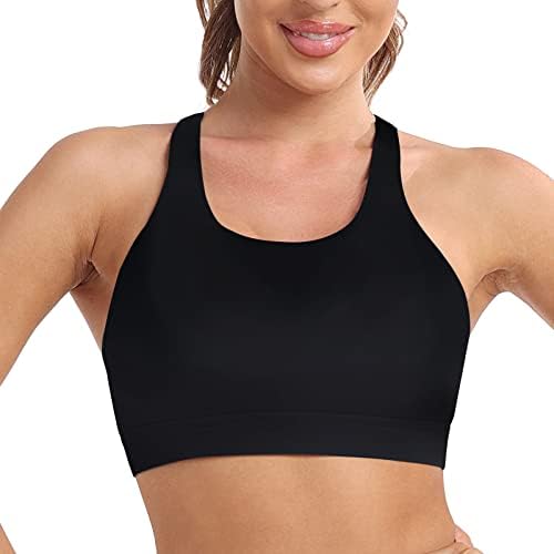 Sutiã de tiras de tiras de tiras para mulheres Cross Cross Back treino