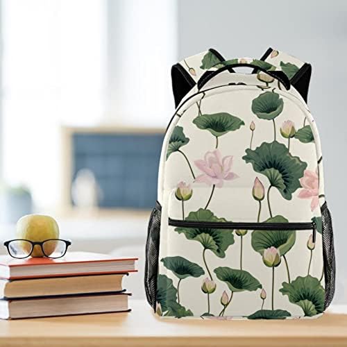 Lotuses Backpacks Meninas Meninas Bolsa de Livros da Escola Viagem Camping Camping Daypack Rucksack