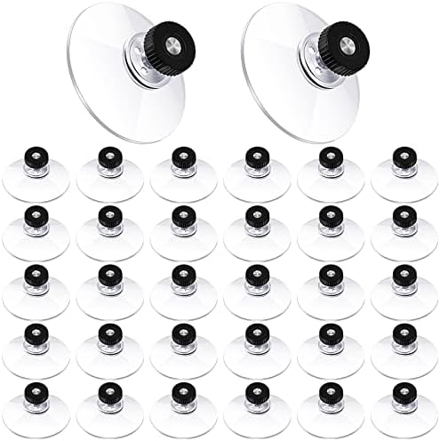 Perthlin 30 PCs Pontas de sucção plástico almofadas de plástico de 50 mm/ 1,97 polegada Clear PVC Sucker almofadas de sucção