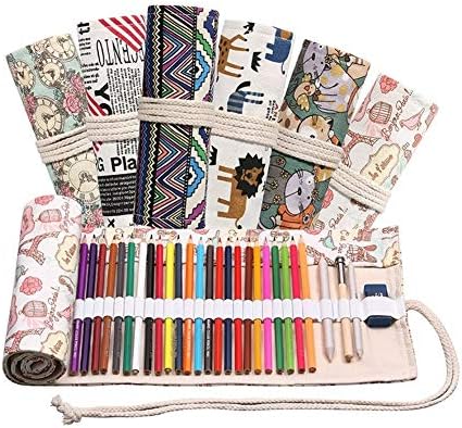 N/A Syl-Baby Handmade Canvas Pen Cortina 24/24/36/48/72 Kong Tairong Quantidade de volume da cor de lápis de chumbo Box Box Boys and Girls de grande capacidade