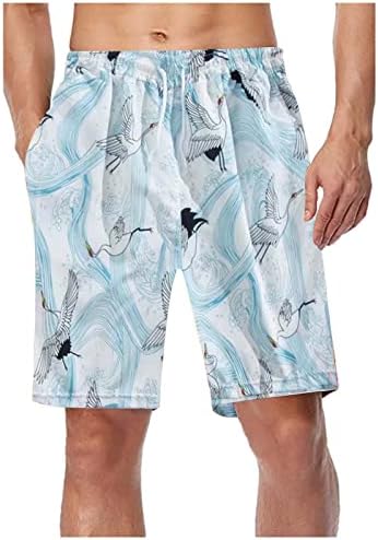 Mens Swim Turncos Rápula rápida seco de roupas de banho Ternos de banho Impressão de moda de verão Cristós de tabuleiro ajustáveis ​​com bolsos