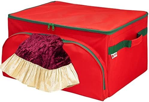 Holdn 'Storage Premium Christmas Ornament Storage Rececters - Cabe até 48 ornamentos de 6 ”h duráveis ​​600D Fabric -