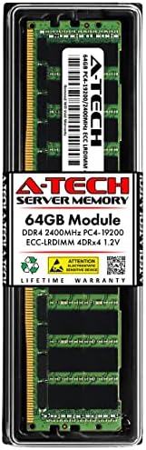 RAM de memória A-Tech 64 GB para Supermicro SYS-6029U-E1CR25M-DDR4 2400MHz PC4-19200 ECC Carga reduzida LRDimm 4DRX4 1.2V-servidor
