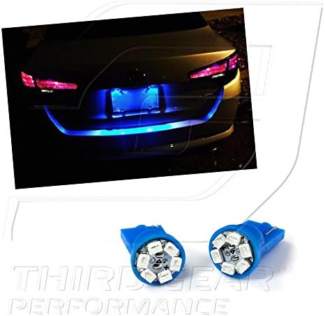 TGP T10 Blue 6 LED SMD Placa de placa Bulbos de lâmpadas 1990-1999 Compatível com Buick Riviera