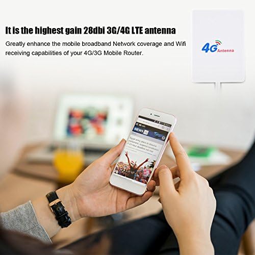 FOSA 28DBI Ganho de alto ganho 4G/3G LTE Antena, Receptor de amplificador de sinal de sinal Ethernet de rede de longo alcance