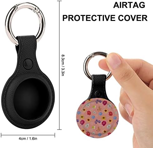 Flores coloridas Case de proteção compatível com o suporte do localizador anti-perdido com aerona