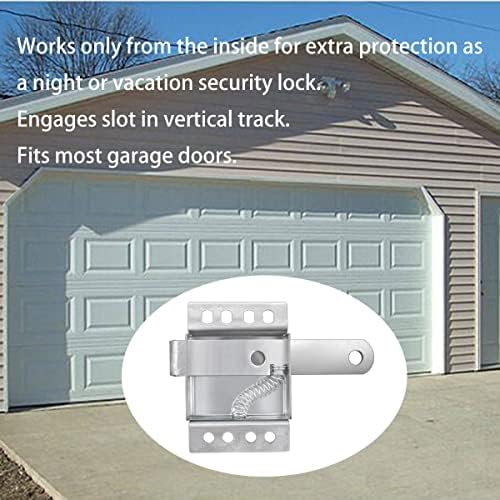 Porta de garagem dentro de um impasse, trava lateral de aço galvanizada para serviço pesado para a maioria das portas