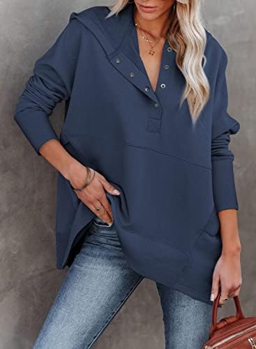 ASTYLISH WOMENS BULTO HENLEY CHOPLES PULLOVER MOLA LONGA MOLETO COMO COMO COMO COM CAPOS COM BOLOS