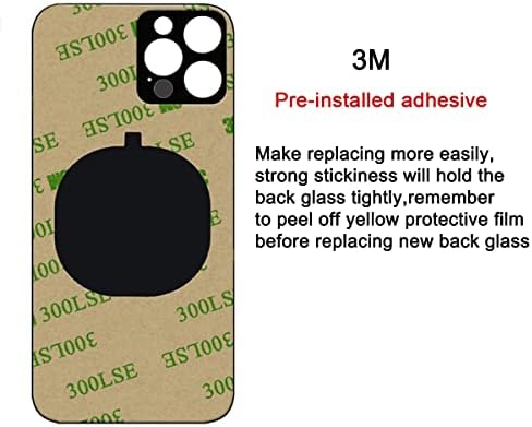 Substituição de vidro traseiro de vidro traseiro OEM de Perzework Compatível com o iPhone 13 Pro Max 6,7 polegadas