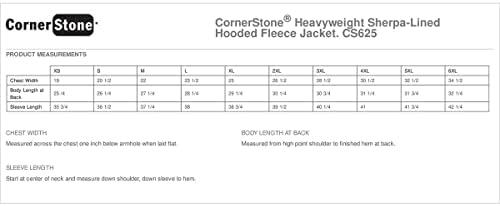 Cornerstone Heavyweight Full Zip Hooded Swapshirt com forro térmico