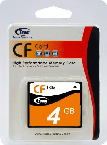 CARTE DE MEMÓRIA CF MEMÓRIA DE 4 GB CF Memory High Desempenho 133x para Konica QM200 Q-M200 Q-Mini. Este cartão vem com.