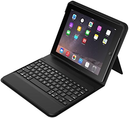 Zagg Messenger Folio Universal Bluetooth Teclado e Stand para dispositivos Apple, Android e Windows - Black