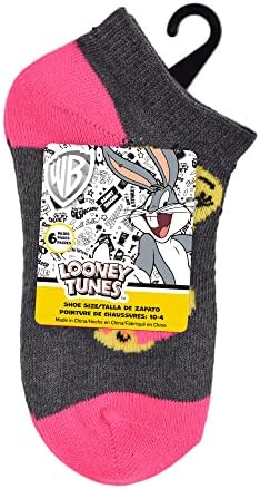 Looney Tunes Mirls '6-Pack No Show Socks