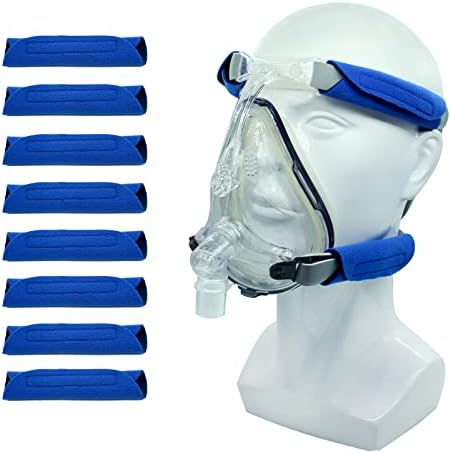 Tampas de cinta de máscara cpap, cobertura de almofada de rosto para capacete de cinta cpap, blocos de conforto universal e