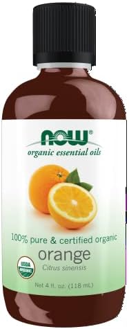 Agora, óleos essenciais, óleo de laranja orgânico, aromaterapia edificante, prensado a frio, puro, vegano, tampa