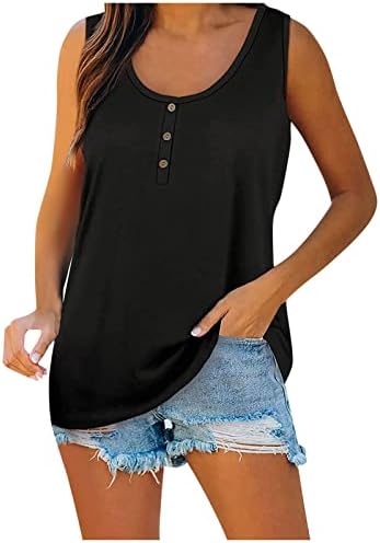 Tampa do tanque de lytrycamev para mulheres 2023 Trendy feminino tops de verão camisetas sem mangas de tripulação