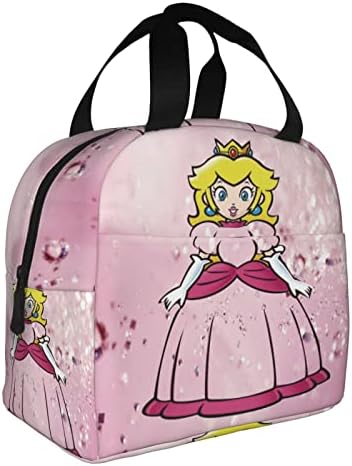 Milcokx Girls Sagquha, bolsa de lancheira isolada Princesa Princesa Pêssego lancheiras isoladas