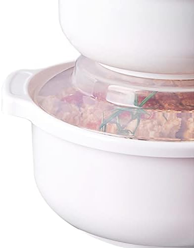 Cheeren 70oz/2l Microondas Ramen Cooker Noodle ou Sopa Bowl ， Perfeito para o café da manhã, itens essenciais para meninos para meninos, escritório, lava-louças