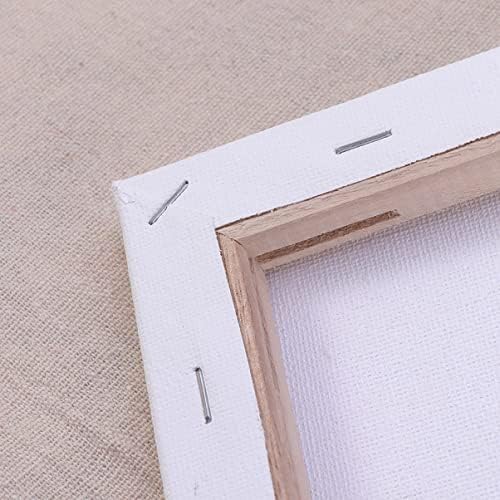 Sewacc White Frames Braques brancos quadros brancos Placa de parede 12 PCs quadrado Canvas de algodão esticado de lona