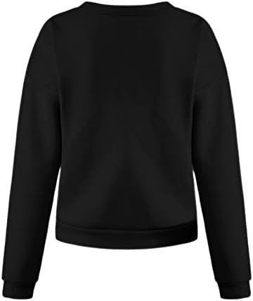 Camisces de Natal FMCHICO para mulheres moletom de tamanho grande Feliz Natal Crewneck de pullover de pullocatomia