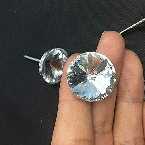 Yushen 20pcs vidro diamante estofamento de cristal botões de unhas push push tacks garanhões de sofá decorativo mobiliário de