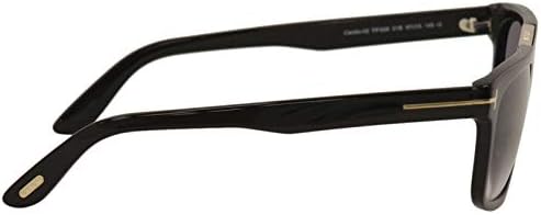 Óculos de sol Tom Ford ft 0628 Cecilio- 02 01b Black Shiny/Gradient Smoke, 57-15-145