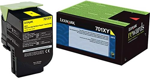Lexmark 70c1xy0 toner extra de alto rendimento, 4000 páginas, amarelo