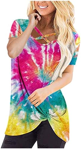 Teen Girls Graphic Loose Fit Tees Vneck Bloups T camisetas