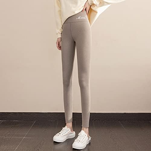 Leggings de lã para mulheres de inverno pura moda alta cintura elástica térmica calça lã de lã de mulheres leggings de lã