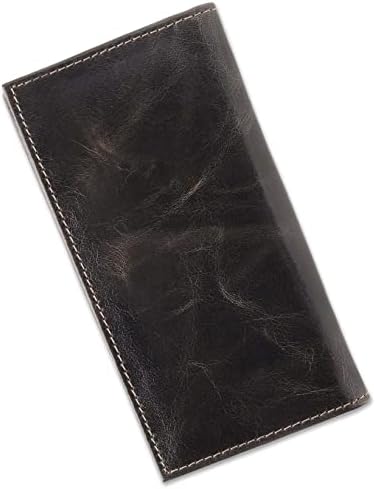 F&L Classic Long Men's Men's Wallet RFID Vintage Look Premium Genuine Leather Bifold Carting - Buffalo Vintage Leather, 240, Olive