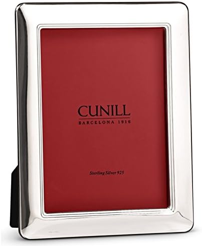 Cunill Silver Rounded Plain Frame por 5 por 7 polegadas, Sterling Silver
