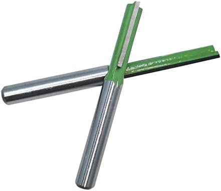 Ahegas Ferramentas de moagem de 6 mm de haste de haste única Corte de moagem de flauta dupla para tungstênio ferramenta de bit de roteador