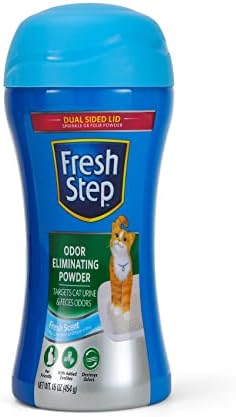 Caixa de areia de gato fresco odor eliminando o pó | Desodorizador de gato para caixa de areia | Produto de gato em pó de neutralização de odor fácil de usar para a casa - 16 onças