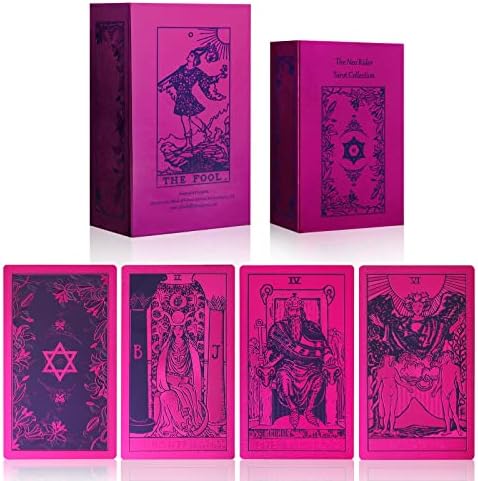 Tarô de Sparkle Soul - Neo Rider Tarot Deck 7 Coleção de pecados capitais, 78 cartões de tarô Deck com livreto inglês,