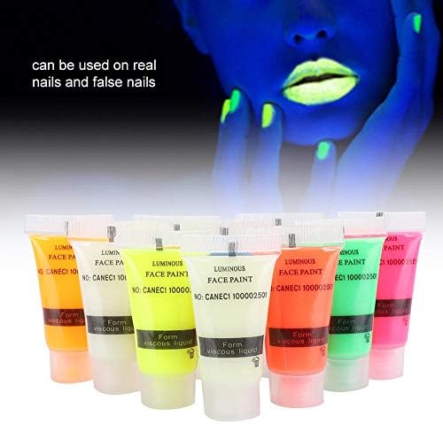 UNID FLUORESCENT POWDER, 10 PCS Luminescent Uil Powder Powled Glow Powder Pigment para unha pigmento fluorescente diy （10g）