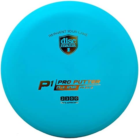 DiscMania D-Line P1 Flex 2 Disc Golf Putter, putter voador reto PDGA Aprovado pelo putter 173-176G