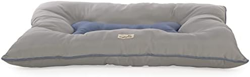 Trustypup dura tap tufado travesseiro cama de estimação, fácil de limpar - cinza, grande
