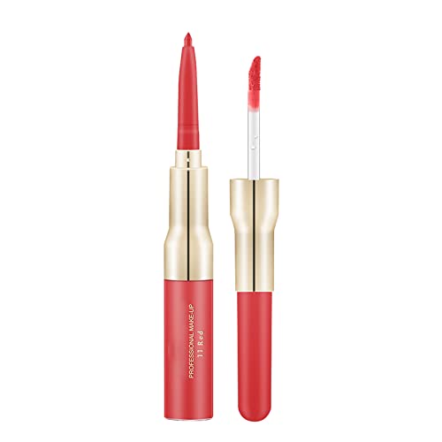 Batom de batom de tábua de luz de luz dupla batom de batons com maquiagem lábio de maquiagem de lábios de longa duração de pigmentos de pigmento nude feminino lips girl girl feminina maquiagem de longa pigmento duradouro