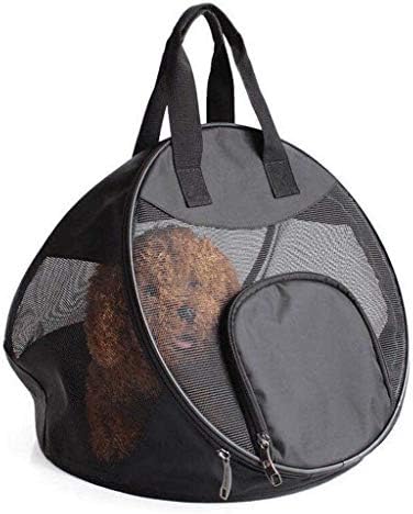 Bolsa de transportadora de animais de estimação SCDCWW com malha para cachorros de cães pequenos, bolsa de mochila com conforto