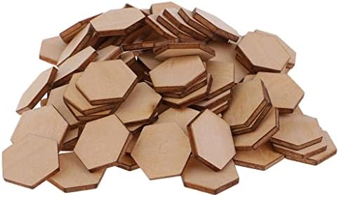 Ｋｌｋｃｍｓ 00/200 peças de 2 mm de espessura de madeira premium de madeira mdf hexagon formas artesanato para fabricação de jóias, projetos