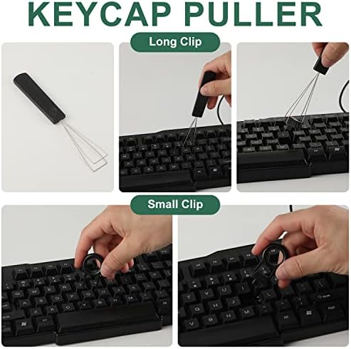 Conjunto de ferramentas de limpeza de teclado 5pcs, kit de puxador de chaves de chave de chave de chave de chave