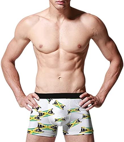 Orgulho Jamaica Roupa Roupa Casual Casual Boxer breves cuecas macias