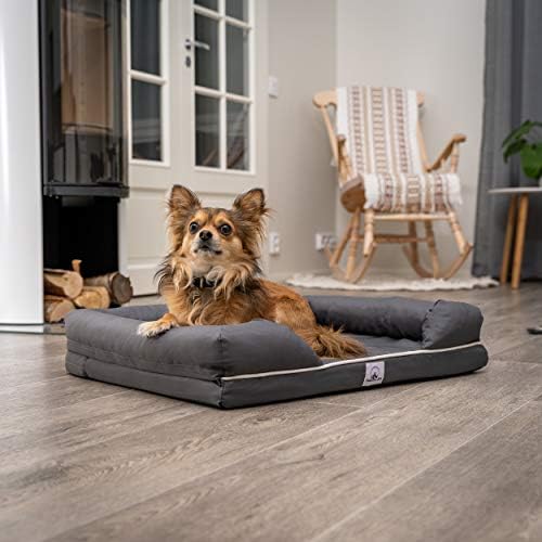 N-A Valentine Pet Ortopedic Pet Sofá Lounge │ Tampa a água removível Tampa │ Premium Prestige Edition │Memory Foam