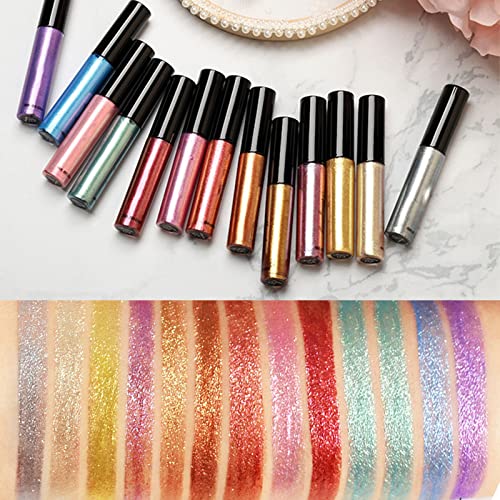 OUTFMVCH CHATELAINE Lápis Multi Color Eyeliner Lápis Marcador Eyeliner Shimmering Diamond Liquid Eyeshadow Lápis de 6 ml