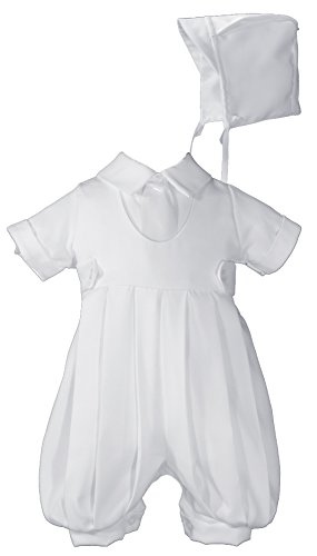 Meninos White Gabardine batizando batismo Conjunto de Knicker, 06 meses