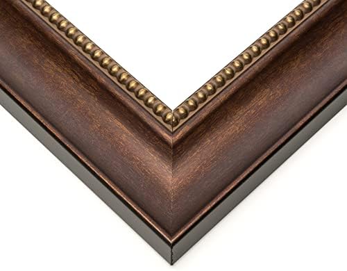 19x13 Copper and Brown Real Wood Picture Frame Largura 2 polegadas | Profundidade do quadro interior 0,5 polegadas | MARRON